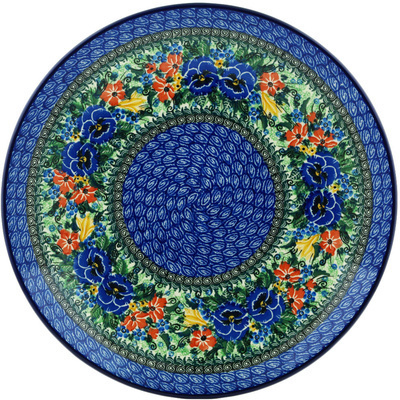 Polish Pottery Platter 14&quot; Marvellous Ornament UNIKAT