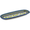 Polish Pottery Platter 15&quot; Cucumber Patch