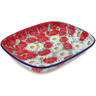 Polish Pottery Platter 7&quot; Spring Blossom Harmony UNIKAT
