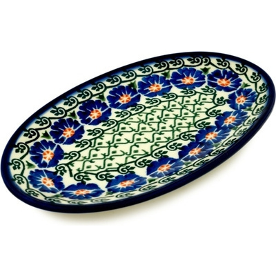 Polish Pottery Platter 8&quot; Bayou Song