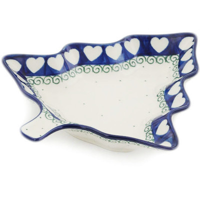 Polish Pottery Platter 8&quot; Light Hearted