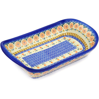 Polish Pottery Platter with Handles 11&quot; Amarillo