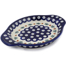 Polish Pottery Platter with Handles 9&quot; Mosquito