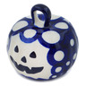 Polish Pottery Pumpkin Ornament 2&quot; Amplify UNIKAT