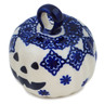 Polish Pottery Pumpkin Ornament 2&quot; It&#039;s Snowing!