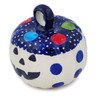 Polish Pottery Pumpkin Ornament 2&quot; Lights In The Sky