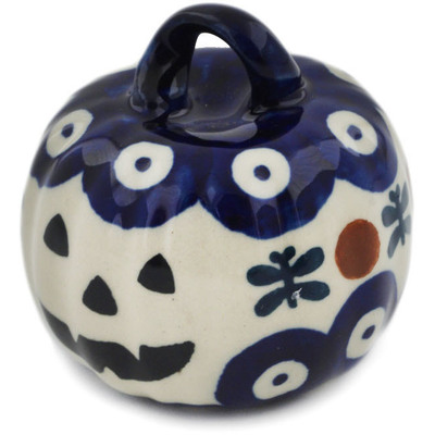 Polish Pottery Pumpkin Ornament 2&quot; Mosquito