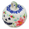 Polish Pottery Pumpkin Ornament 2&quot; Precious Pentas UNIKAT