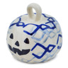 Polish Pottery Pumpkin Ornament 2&quot; Pulse UNIKAT