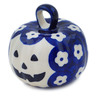 Polish Pottery Pumpkin Ornament 2&quot; Simple Daisy