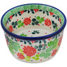 Polish Pottery Ramekin Bowl Small Clover Flower Wreath