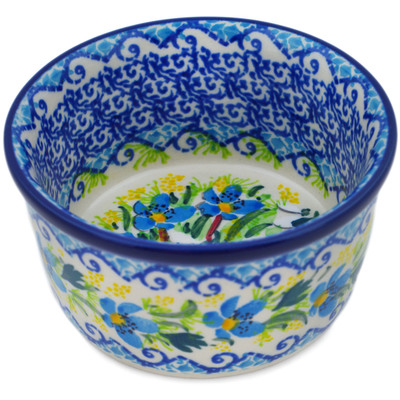 Polish Pottery Ramekin Bowl Small Delightful Day UNIKAT