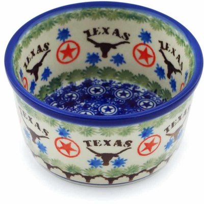 Polish Pottery Ramekin Bowl Small State Of Texas