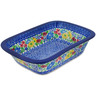 Polish Pottery Rectangular Baker 10&quot; Patio Views UNIKAT