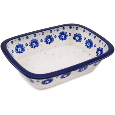 Polish Pottery Rectangular Baker 10&quot; Show And Tail