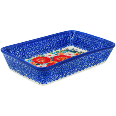 Polish Pottery Rectangular Baker 10&quot; Splendor