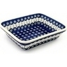 Polish Pottery Rectangular Baker 10&quot; Traditional Peacock