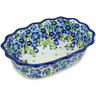 Polish Pottery Rectangular Baker 10&quot; True Blues