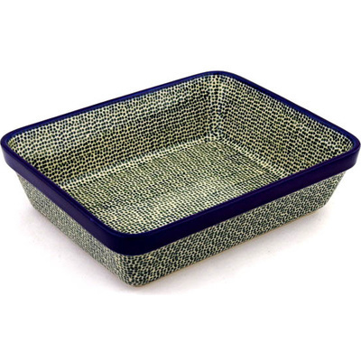 Polish Pottery Rectangular Baker 11&quot; Homespun