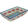 Polish Pottery Rectangular Baker 11&quot; Summer Joy UNIKAT