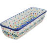 Polish Pottery Rectangular Baker 12&quot; Fascinating Flora UNIKAT