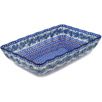 Polish Pottery Rectangular Baker 12&quot; Mother&#039;s Love UNIKAT