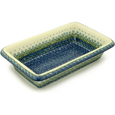 Polish Pottery Rectangular Baker 14&quot;