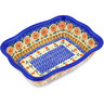 Polish Pottery Rectangular Baker 8&quot; Amarillo