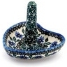 Polish Pottery Ring Holder 3&quot; Blue Chicory