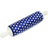 Polish Pottery Rolling Pin 13&quot; Blue Eyes