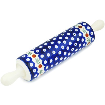 Polish Pottery Rolling Pin 13&quot; Mosquito