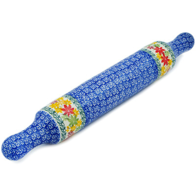 Polish Pottery Rolling Pin 18&quot; Fall Vibes