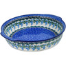 Polish Pottery Round Baker with Handles 10&frac14;-inch Wisteria