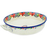 Polish Pottery Round Baker with Handles Medium Spring&#039;s Arrival