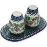 Polish Pottery Salt and Pepper 3-Piece Set Berry Garland