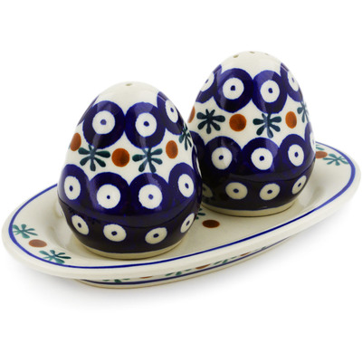 Polish Pottery Salt and Pepper Set Mosquito