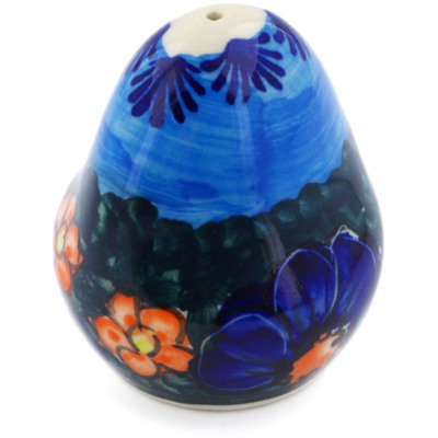 Polish Pottery Salt Shaker 3&quot; Midnight Garden