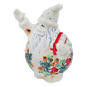 Polish Pottery Santa Candle Holder 5&quot; Cherry Tomato Garden