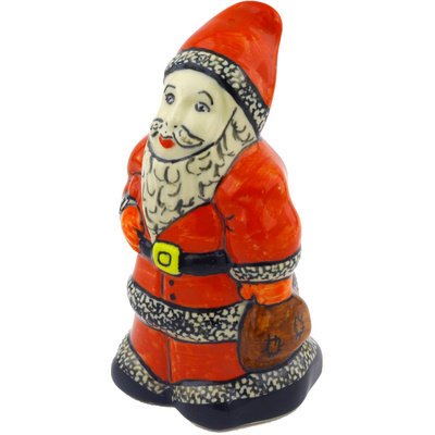 Polish Pottery Santa Claus Figurine 7&quot; Natural