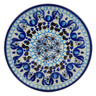 Polish Pottery Saucer 4&quot; Blue Ice