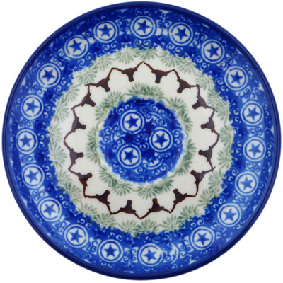 Polish Pottery Saucer 4&quot; State Of Texas