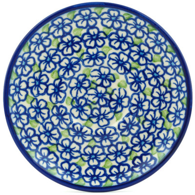 Polish Pottery Saucer 5&quot; Fields Of Glory