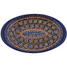 Polish Pottery Saucer 9&quot; Brown Beauty UNIKAT