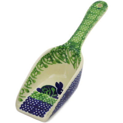 Polish Pottery Scoop 7&quot; Hare In Tall Grass