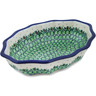 Polish Pottery Serving Bowl 9&quot; Cobblestone Path UNIKAT