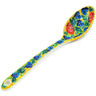 Polish Pottery Serving Spoon 13&quot; Flowers Collected On A Sunny Day UNIKAT