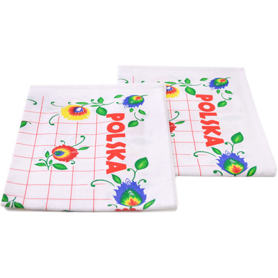 Textile Cotton Set of 2 Kitchen Towels 24&quot; Poland
