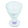 Glass shot glass 2 oz Frosty Purple