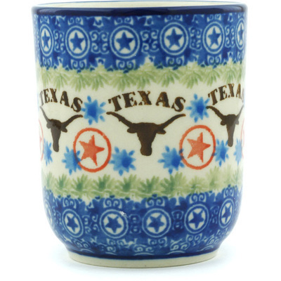 Polish Pottery shot glass 5 oz State Of Texas