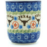 Polish Pottery shot glass 5 oz Texas State